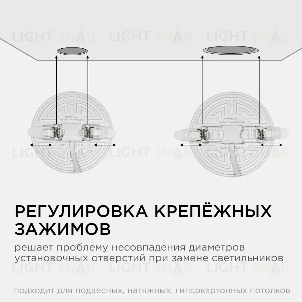 Встраиваемая светодиодная панель безрамочная Apeyron FLP 06-103 06-103