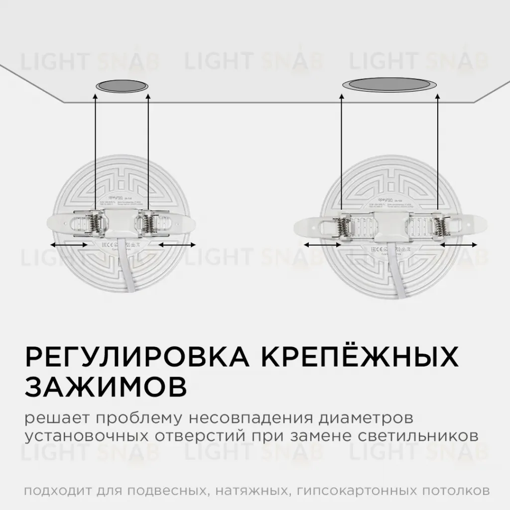 Встраиваемая светодиодная панель безрамочная Apeyron FLP 06-105 06-105