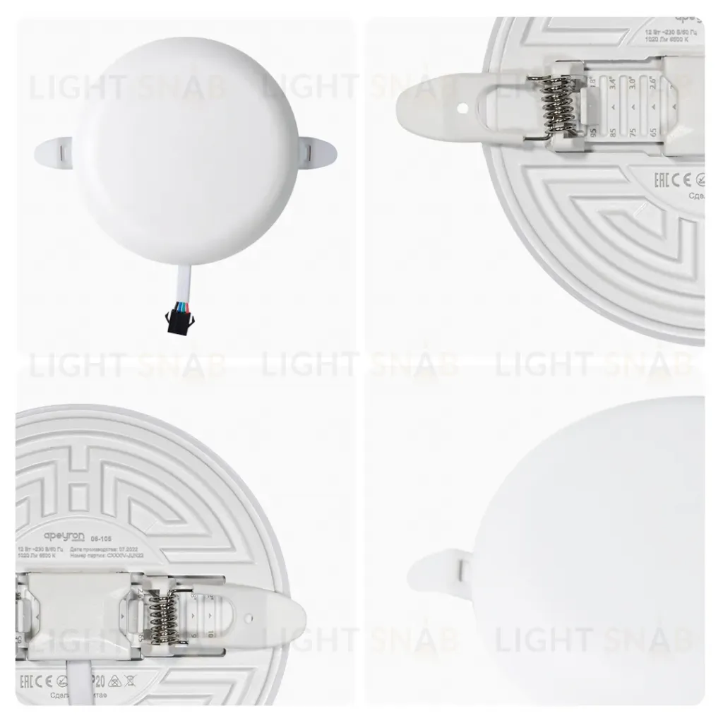 Встраиваемая светодиодная панель безрамочная Apeyron FLP 06-105 06-105