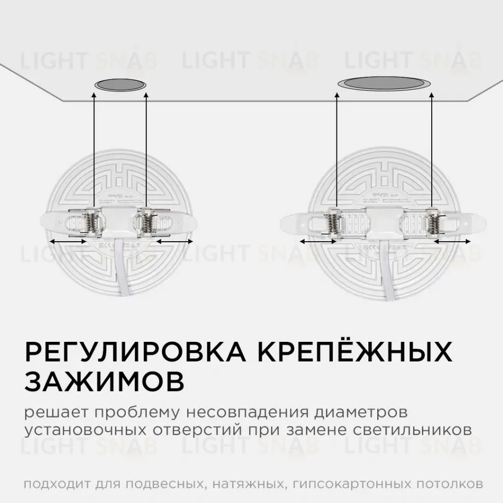 Встраиваемая светодиодная панель безрамочная Apeyron FLP 06-107 06-107