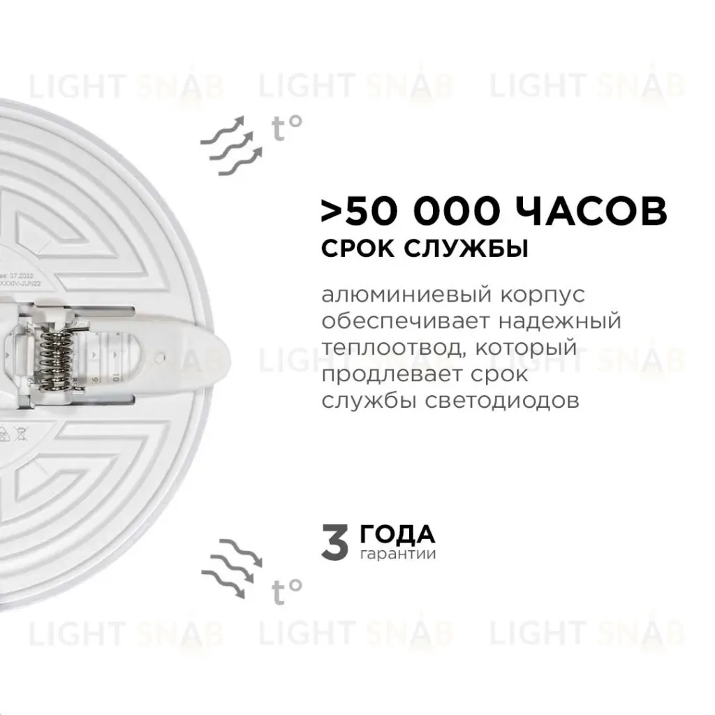 Встраиваемая светодиодная панель безрамочная Apeyron FLP 06-107 06-107