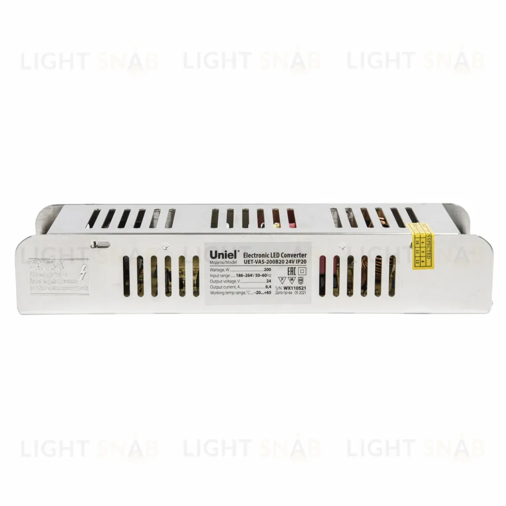 Блок питания Uniel UET-VAS-200B20 24V IP20 UL-00002433 UET-VAS-200B20 24V IP20