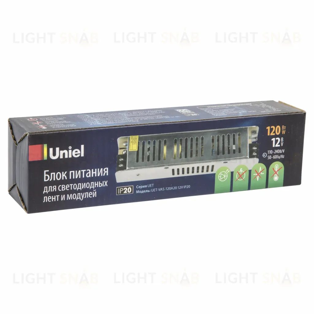 Блок питания Uniel UET-VAS-120A20 12V IP20 UL-00002430 UET-VAS-120A20 12V IP20