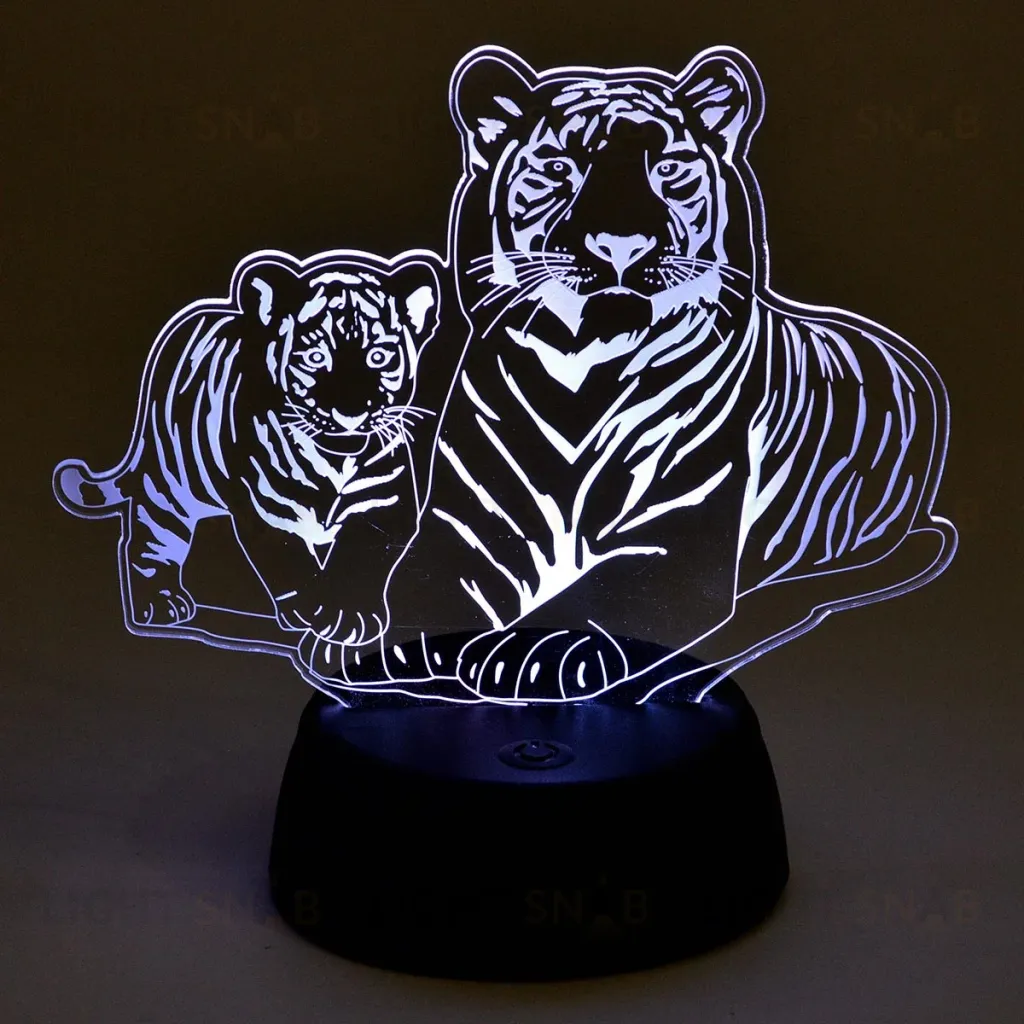 Настольная лампа Uniel ULI-M508 RGB/3AA TIGER FAMILY/BLACK UL-00008403 ULI-M508 RGB/3AA TIGER FAMILY/BLACK