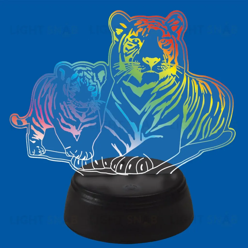 Настольная лампа Uniel ULI-M508 RGB/3AA TIGER FAMILY/BLACK UL-00008403 ULI-M508 RGB/3AA TIGER FAMILY/BLACK