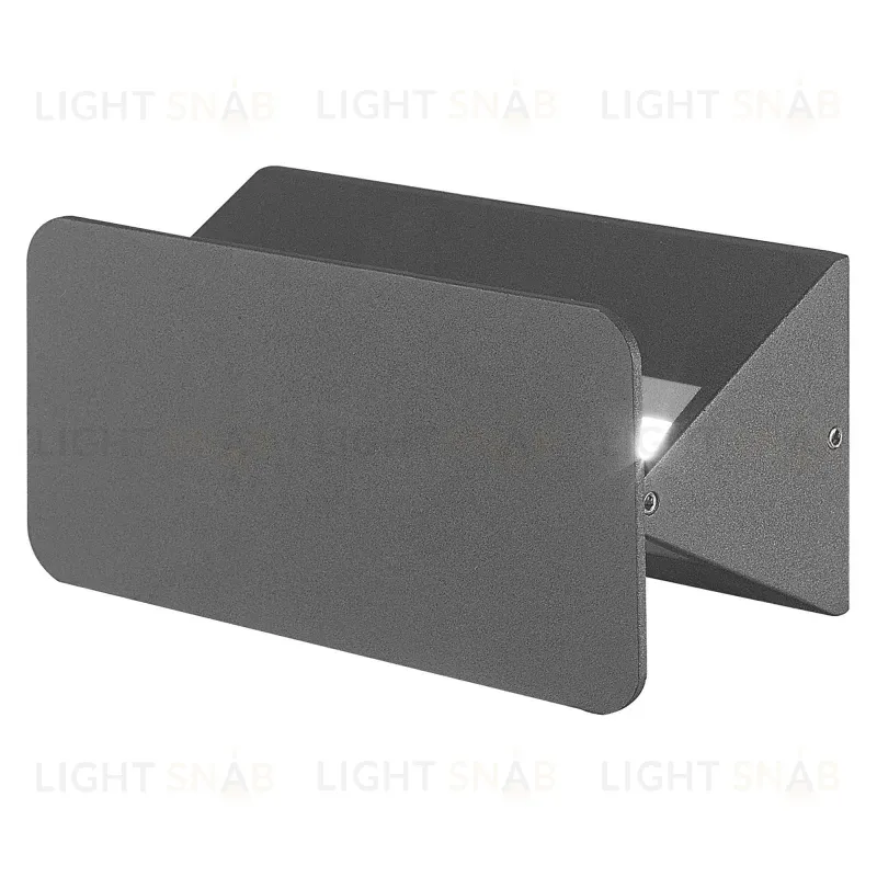 Уличный настенный светильник Uniel ULU-S35A-6W/4000K IP54 BLACK UL-00009351 ULU-S35A-6W/4000K IP54 BLACK