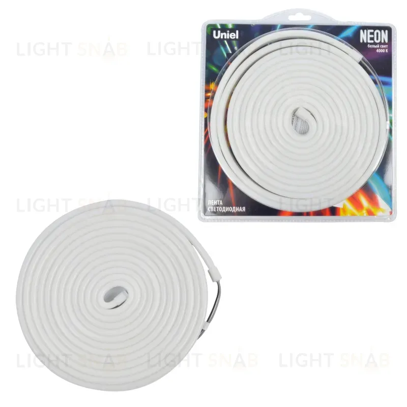 Светодиодная гибкая герметичная лента Uniel ULS-N03-2835-100LED/m-8mm-IP67-DC12V-11W/m-5M-4000K UL-00009094 ULS-N03-2835-100LED/m-8mm-IP67-DC12V-11W/m-5M-4000K блистер