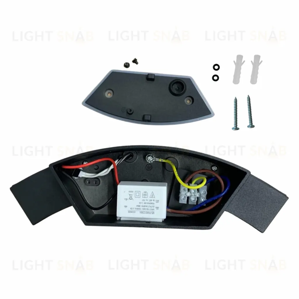 Уличный настенный светильник Uniel ULU-S72A-14W/4000K IP65 BLACK UL-00009355 ULU-S72A-14W/4000K IP65 BLACK