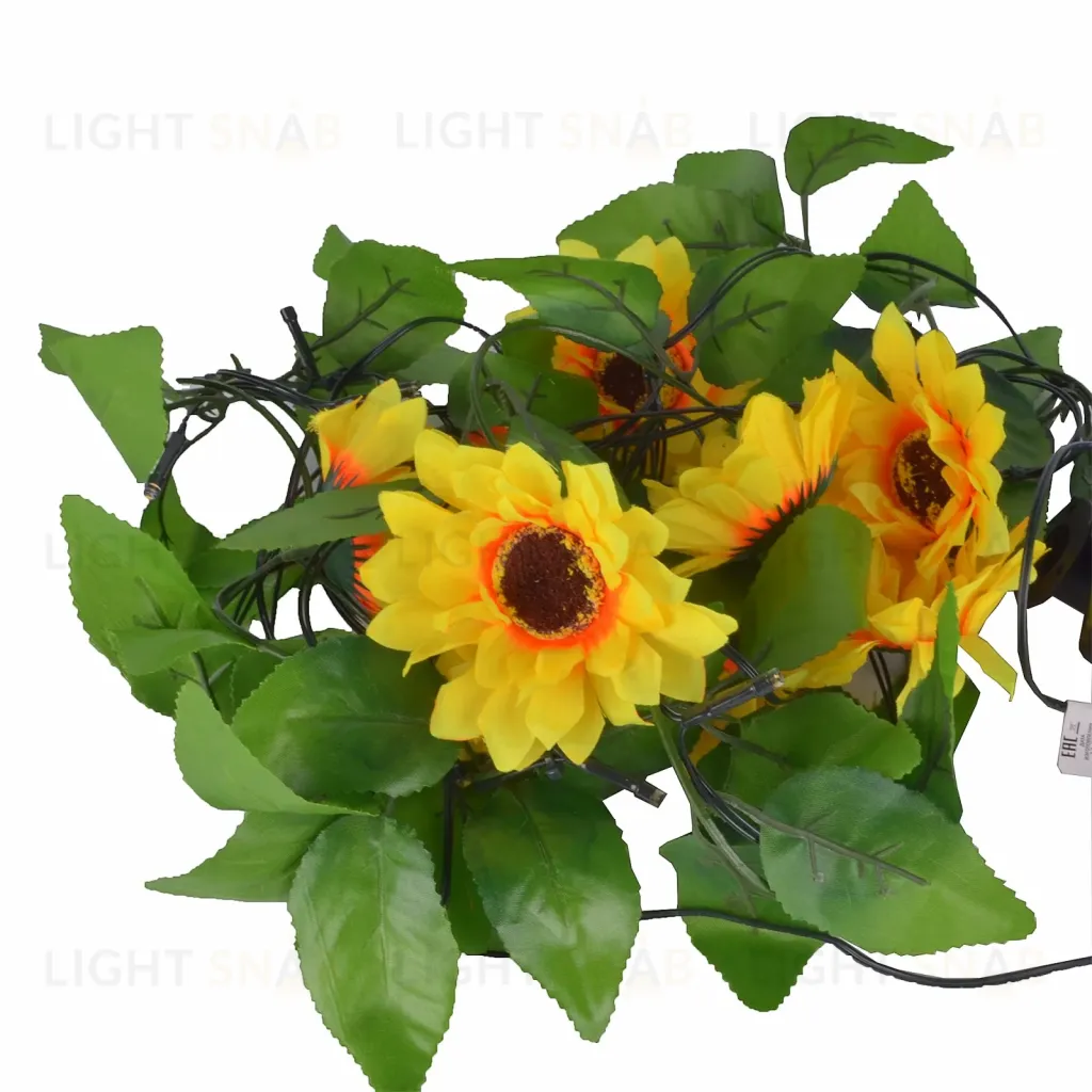 Садовая гирлянда на солнечной батарее Uniel USL-S-138/PT2300 SUNFLOWERS UL-00009377 USL-S-138/PT2300 SUNFLOWERS
