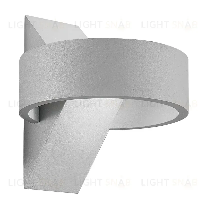 Уличный настенный светильник Uniel ULU-S34A-8W/4000K IP65 GREY UL-00009350 ULU-S34A-8W/4000K IP65 GREY