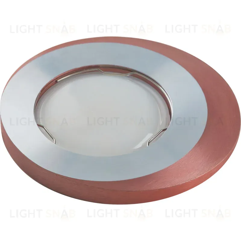 Встраиваемый светильник Fametto DLS-V105 GU5.3 CHROME+BROWN 10737 DLS-V105 GU5.3 CHROME+BROWN