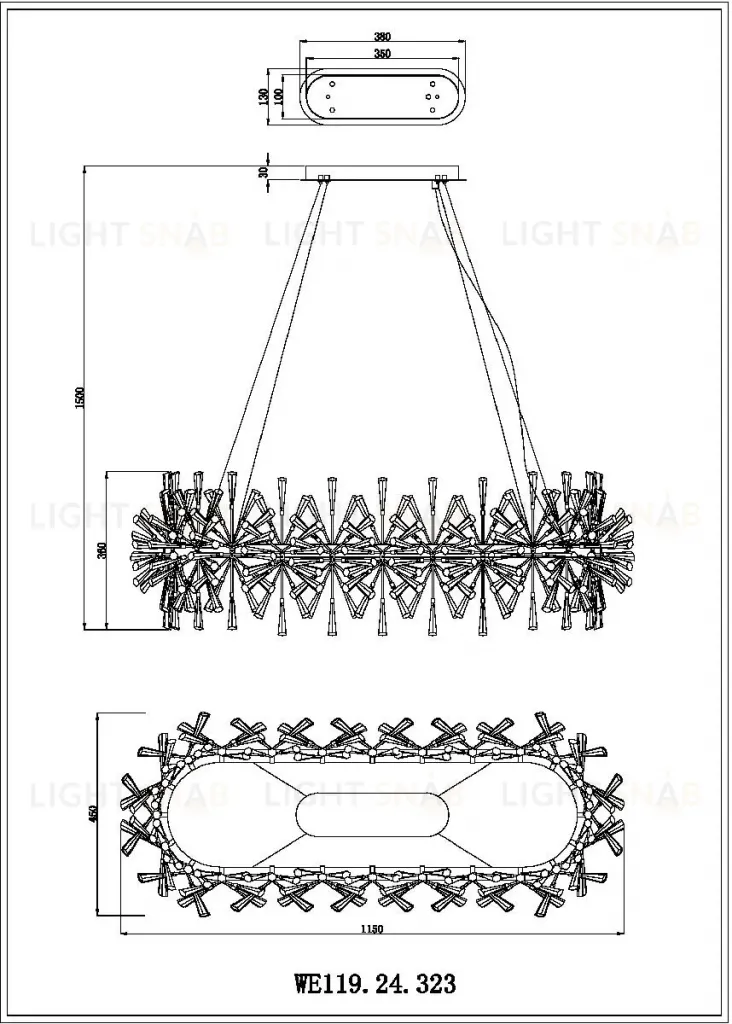Подвесная люстра Wertmark Floriane WE119.24.323 WE119.24.323