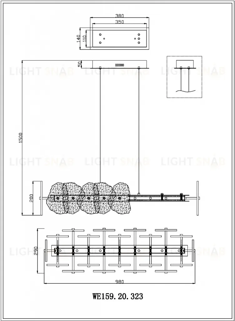 Подвесная люстра Wertmark Nicola WE159.20.323 WE159.20.323