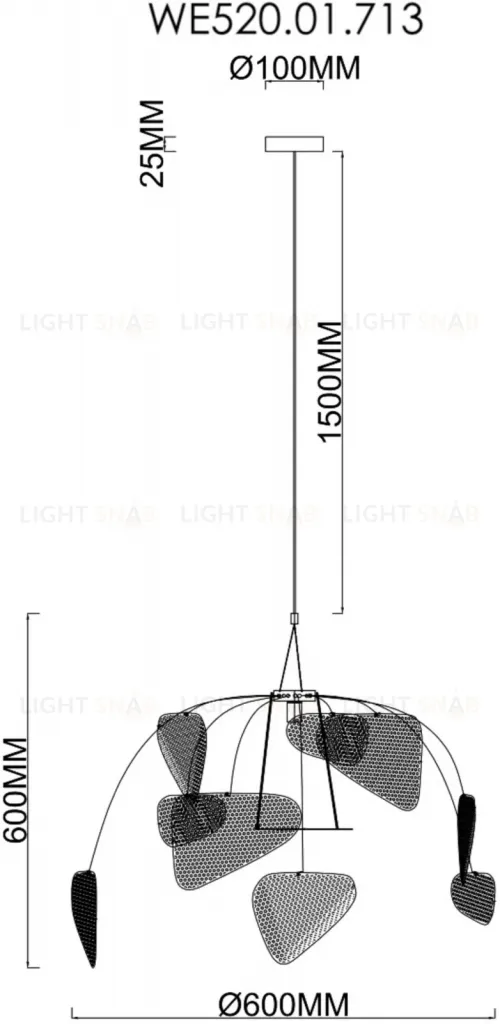 Подвесной светильник Wertmark Palma WE520.01.713 WE520.01.713