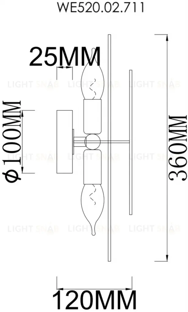 Бра Wertmark Palma WE520.02.711 WE520.02.711