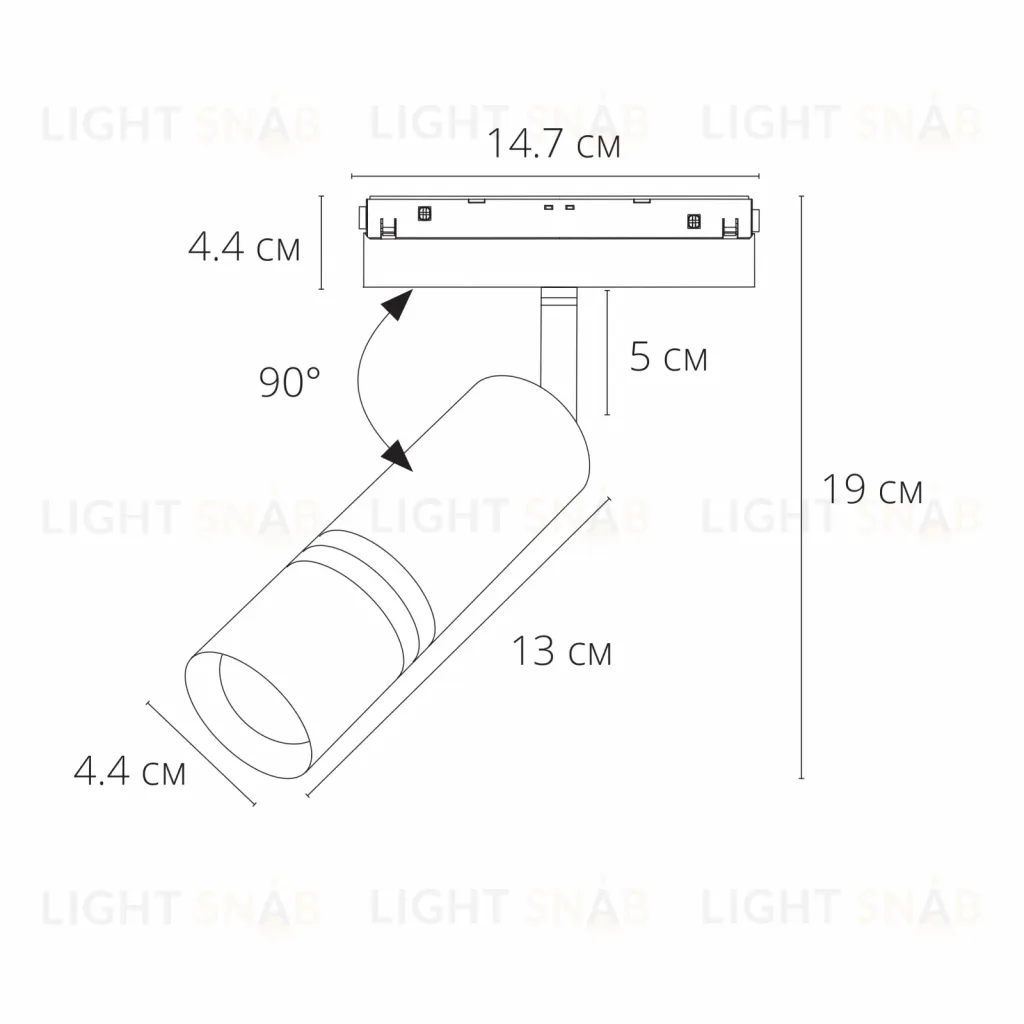 Трековый магнитный светильник Arte Lamp Expert A5741PL-1BK A5741PL-1BK