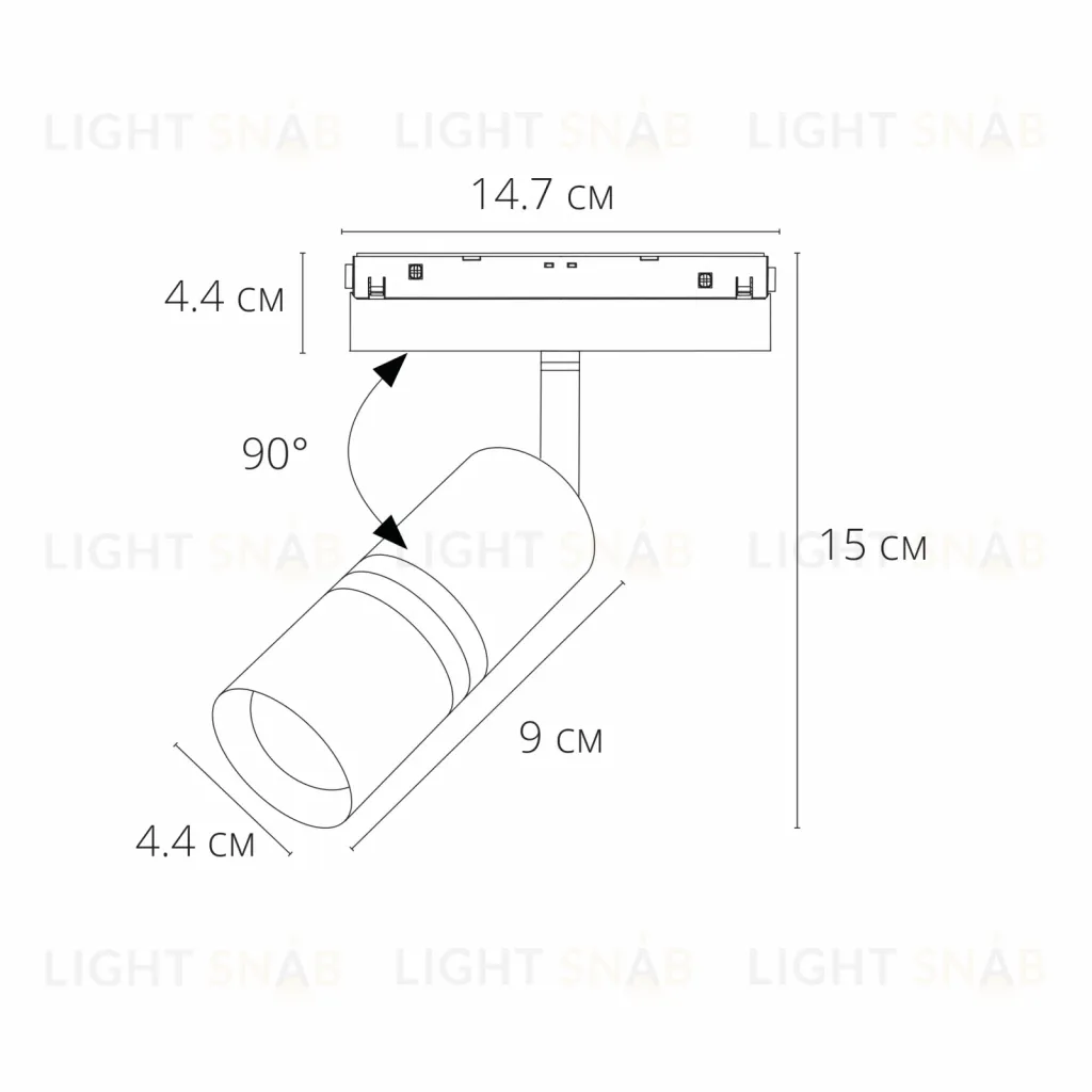 Трековый магнитный светильник Arte Lamp Expert A5740PL-1BK A5740PL-1BK