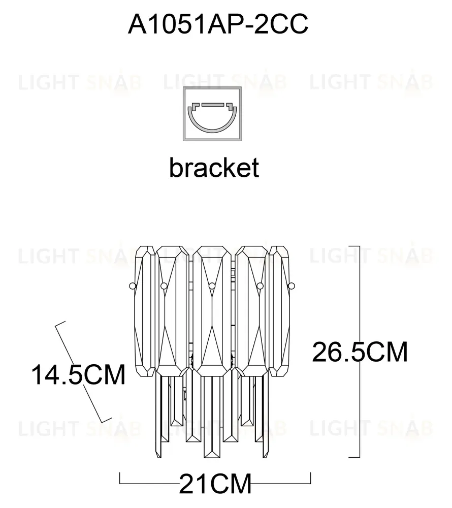 Настенный светильник Arte Lamp Nicoletta A1051AP-2CC A1051AP-2CC