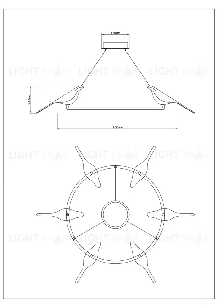 Подвесная люстра Divinare Summer 1188/06 LM-42 1188/06 LM-42