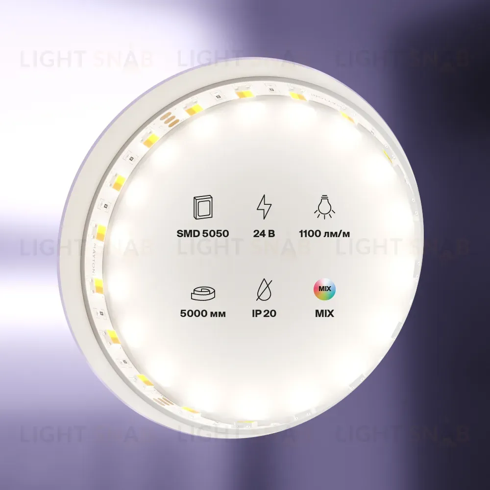 Светодиодная лента Maytoni Technical Led strip 24В 5050+5050 14,4Вт/м 5м IP20 20043 20043