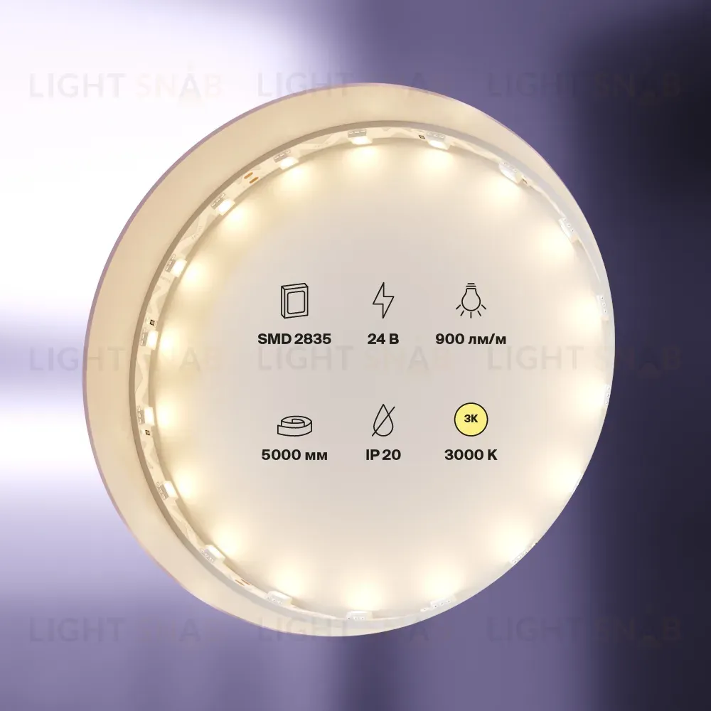Светодиодная лента Maytoni Technical Led strip 24В 5050 12Вт/м 3000K 5м IP20 20044 20044