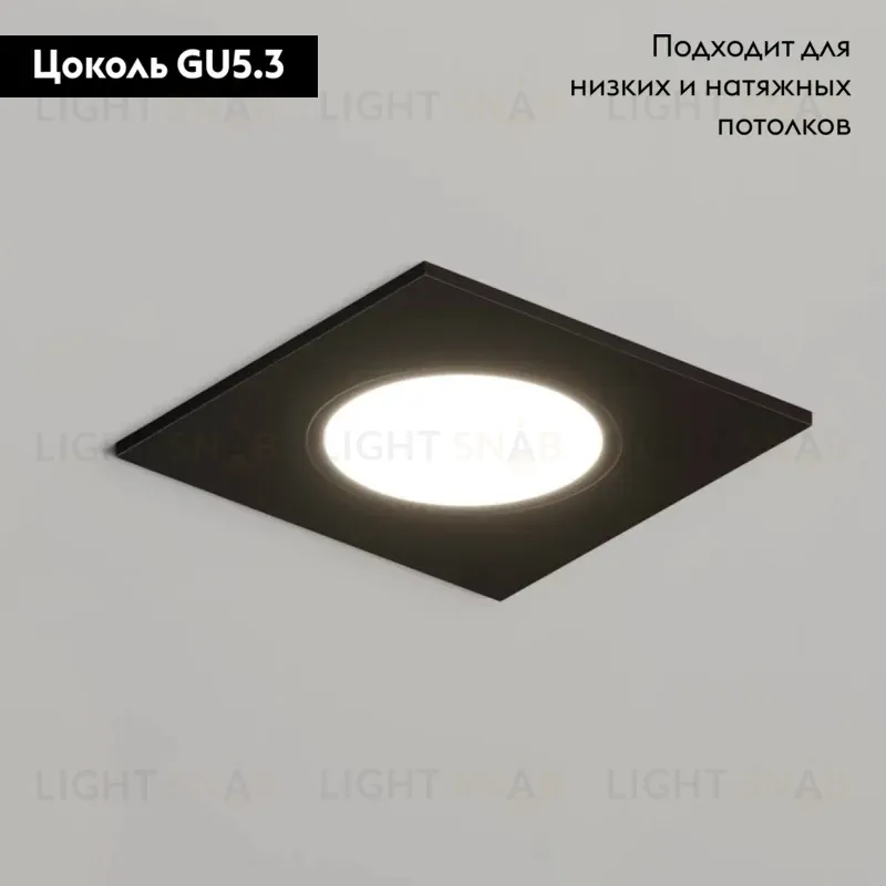 Встраиваемый светильник Denkirs Port DK3102-BK DK3102-BK