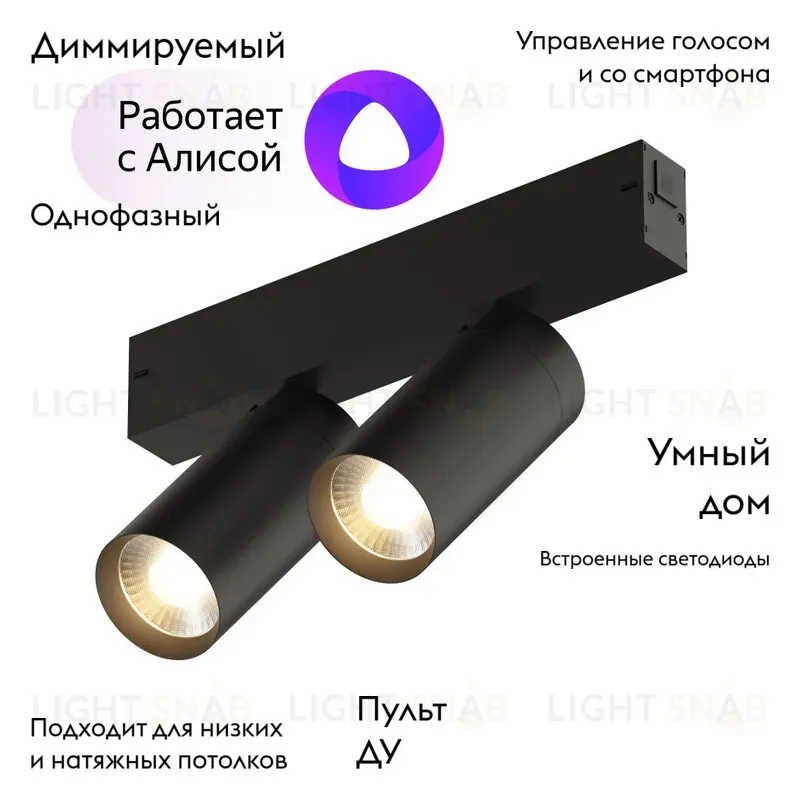 Трековый светильник Denkirs Smart DK8012-BK DK8012-BK