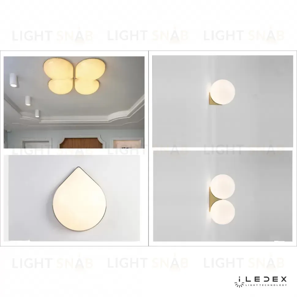 Настенный светильник iLedex Omega 6008W-18W-3000K WH-GL 6008W-18W-3000K WH-GL