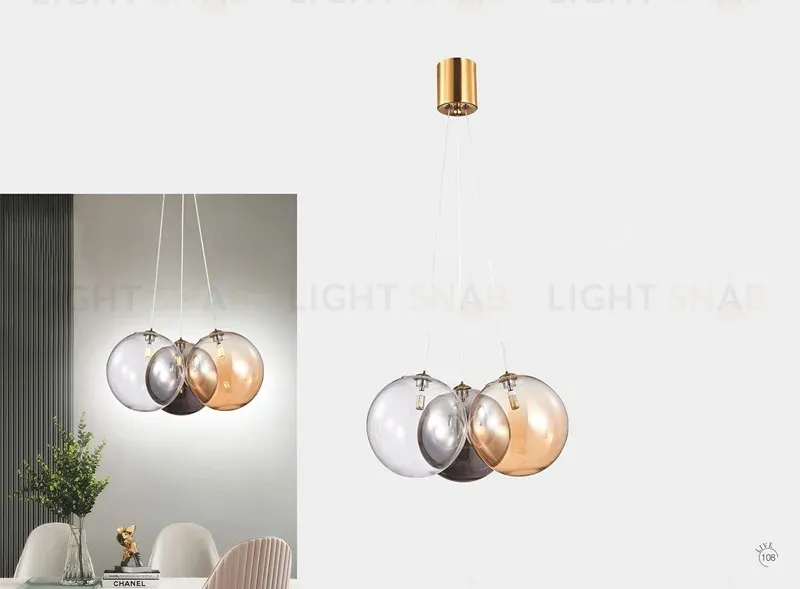 Подвесной светильник iLamp Drop 8110P/3 BR-MLT 8110P/3 BR-MLT