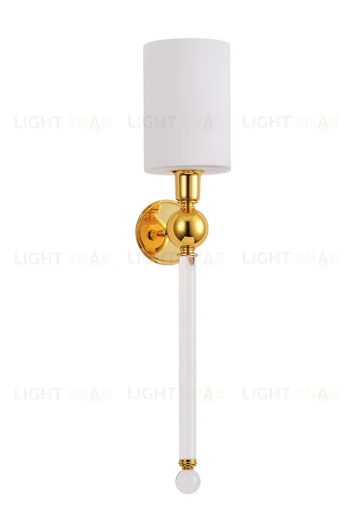 Бра Crystal Lux MIRABELLA AP1 GOLD/WHITE MIRABELLA AP1 GOLD/WHITE