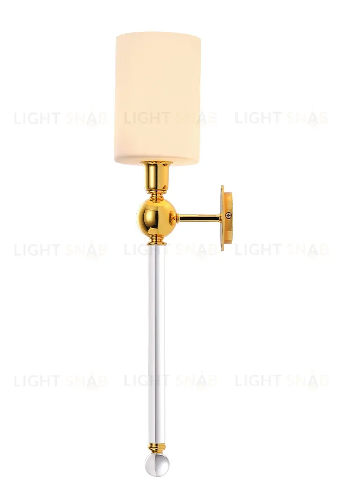 Бра Crystal Lux MIRABELLA AP1 GOLD/WHITE MIRABELLA AP1 GOLD/WHITE