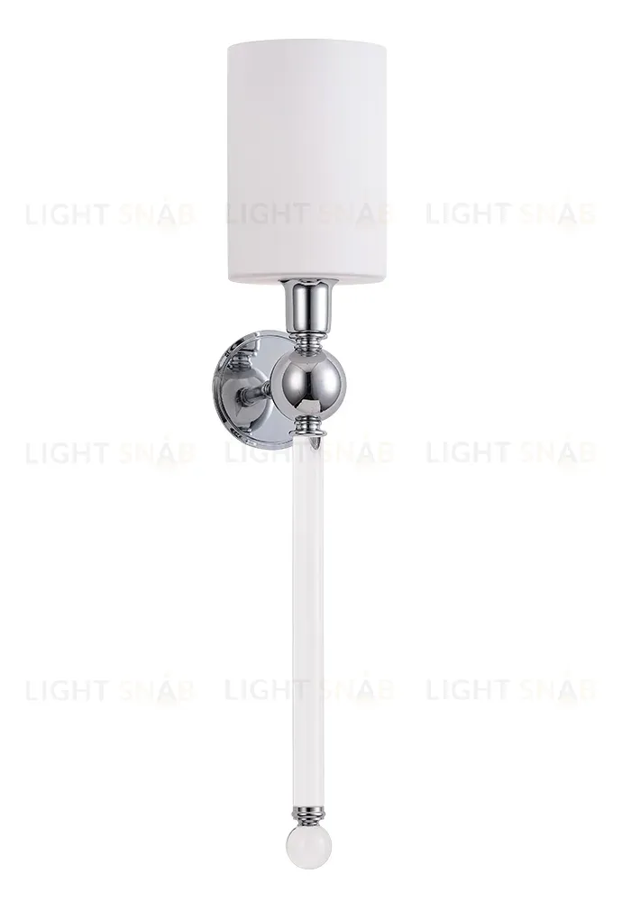 Бра Crystal Lux MIRABELLA AP1 CHROME/WHITE MIRABELLA AP1 CHROME/WHITE