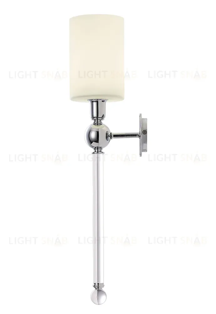 Бра Crystal Lux MIRABELLA AP1 CHROME/WHITE MIRABELLA AP1 CHROME/WHITE