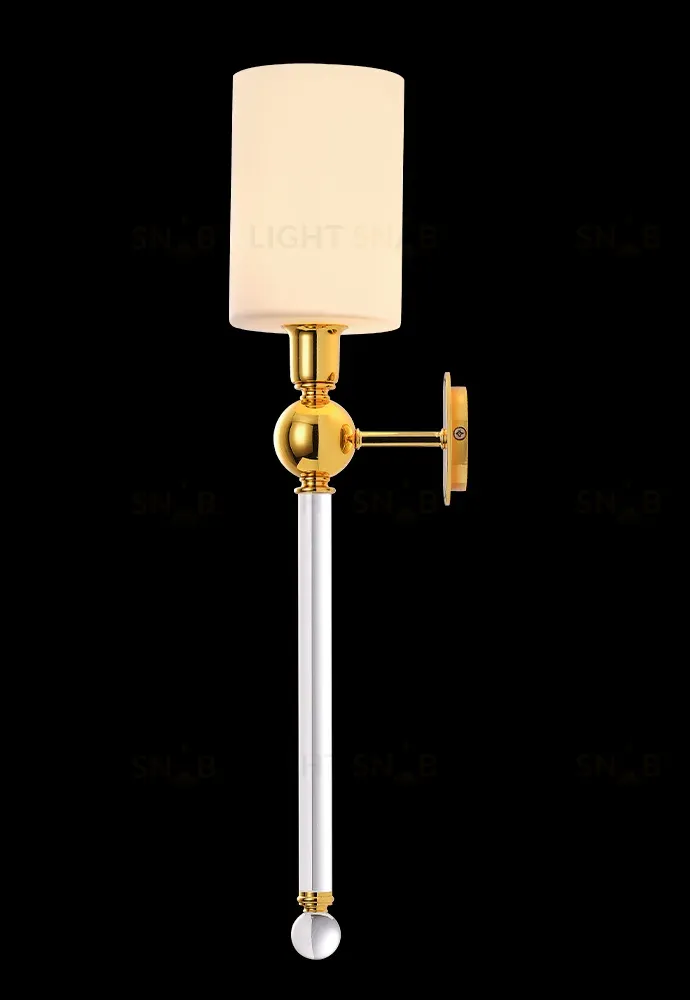 Бра Crystal Lux MIRABELLA AP1 GOLD/WHITE MIRABELLA AP1 GOLD/WHITE