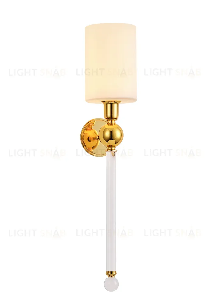Бра Crystal Lux MIRABELLA AP1 GOLD/WHITE MIRABELLA AP1 GOLD/WHITE