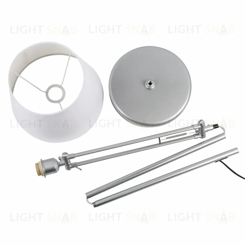 Торшер Uniel UML-T500 E27 SILVER/WHITE UL-00010181 UML-T500 E27 SILVER/WHITE