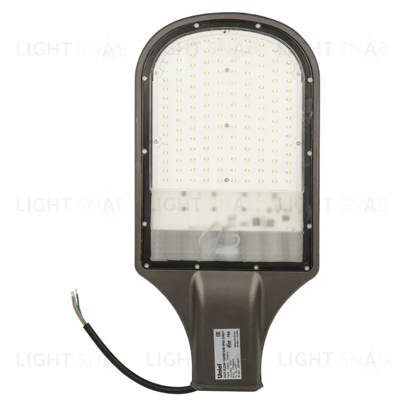 Уличный светодиодный светильник консольный Uniel ULV-R22H-100W/6500K IP65 GREY UL-00009441 ULV-R22H-100W/6500K IP65 GREY