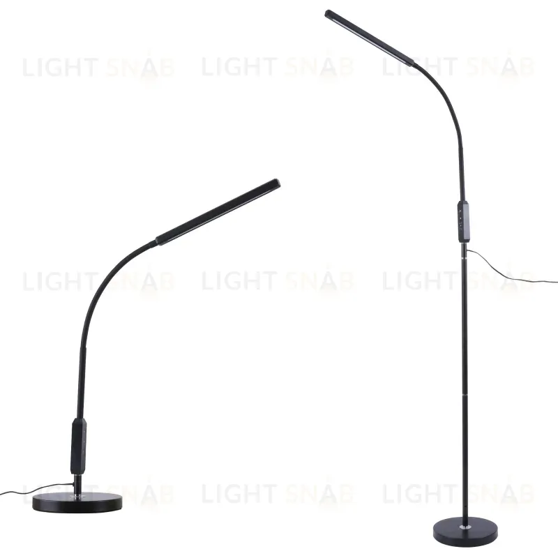 Торшер Uniel ULM-T619 10W/3000-6500K/DIM BLACK UL-00010178 ULM-T619 10W/3000-6500K/DIM BLACK