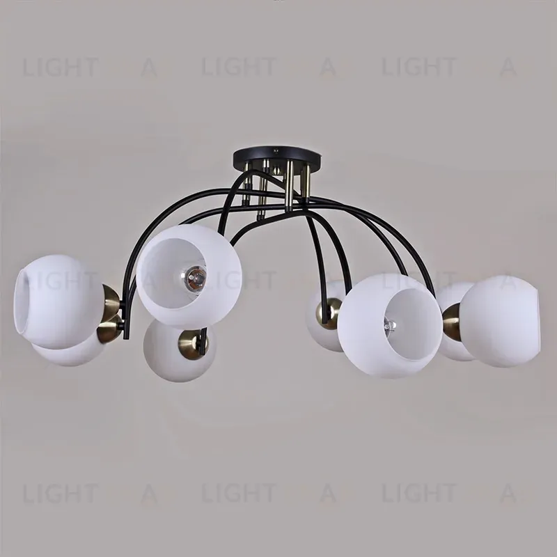 Люстра на штанге Illumico IL0250-8CSQ-79 BK AB IL0250-8CSQ-79 BK AB