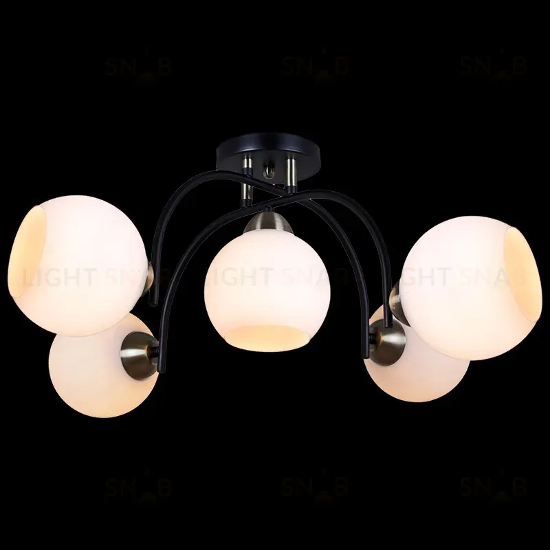 Люстра на штанге Illumico IL0250-5CSQ-79 BK AB IL0250-5CSQ-79 BK AB