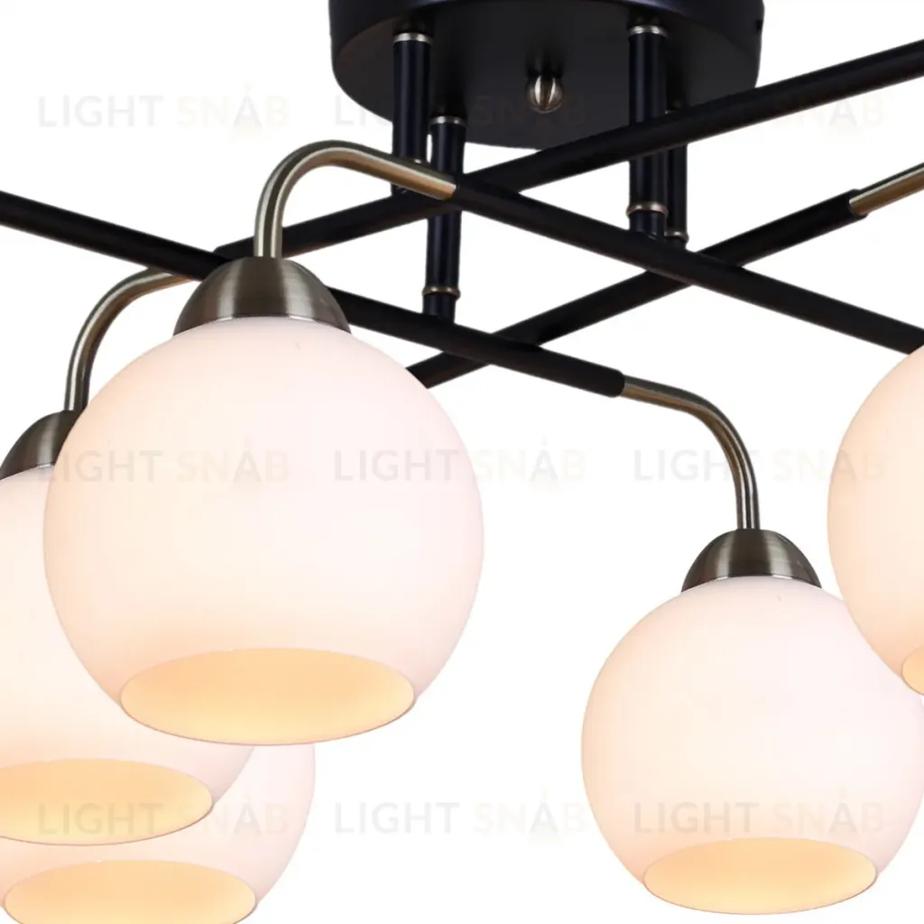 Люстра на штанге Illumico IL0252-8CSQ-79 BK AB IL0252-8CSQ-79 BK AB