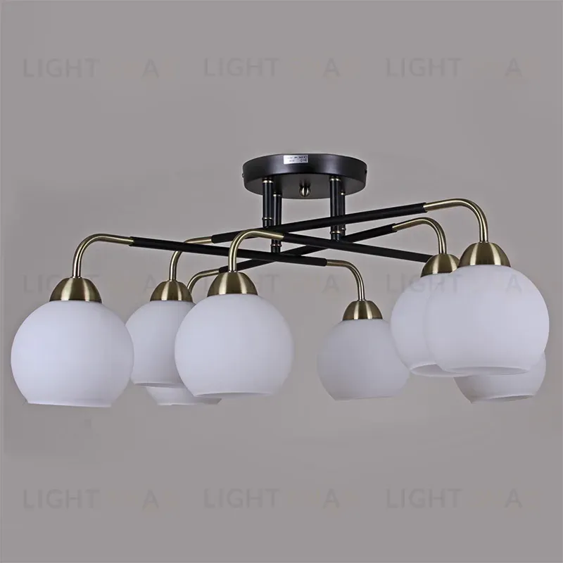 Люстра на штанге Illumico IL0252-8CSQ-79 BK AB IL0252-8CSQ-79 BK AB