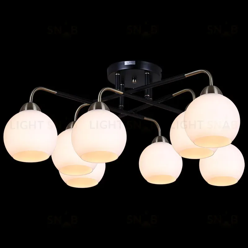 Люстра на штанге Illumico IL0252-8CSQ-79 BK AB IL0252-8CSQ-79 BK AB