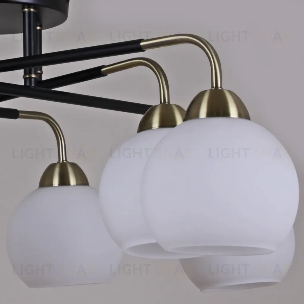 Люстра на штанге Illumico IL0252-8CSQ-79 BK AB IL0252-8CSQ-79 BK AB