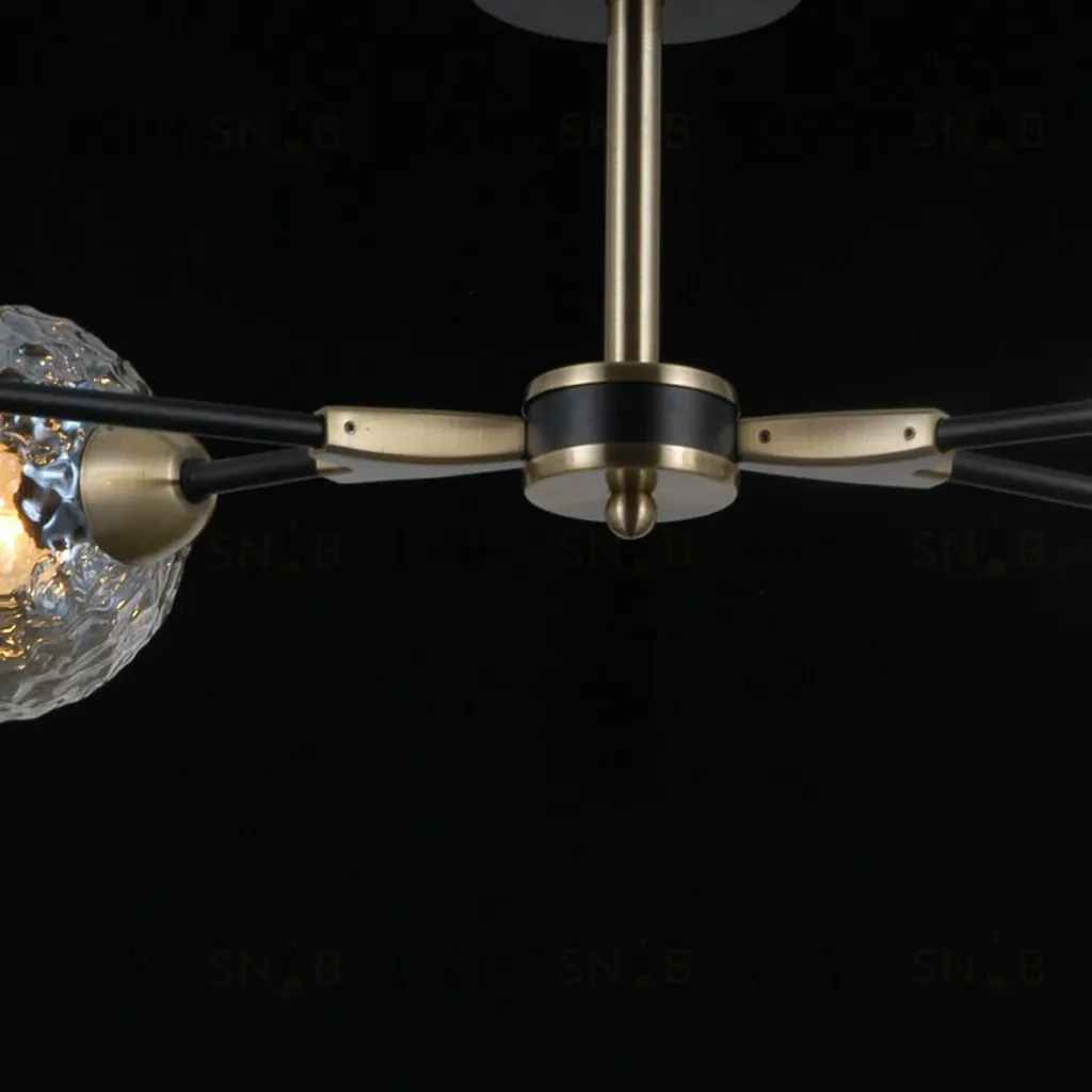 Люстра на штанге Illumico IL0253-4CSQ-79 BK AB IL0253-4CSQ-79 BK AB