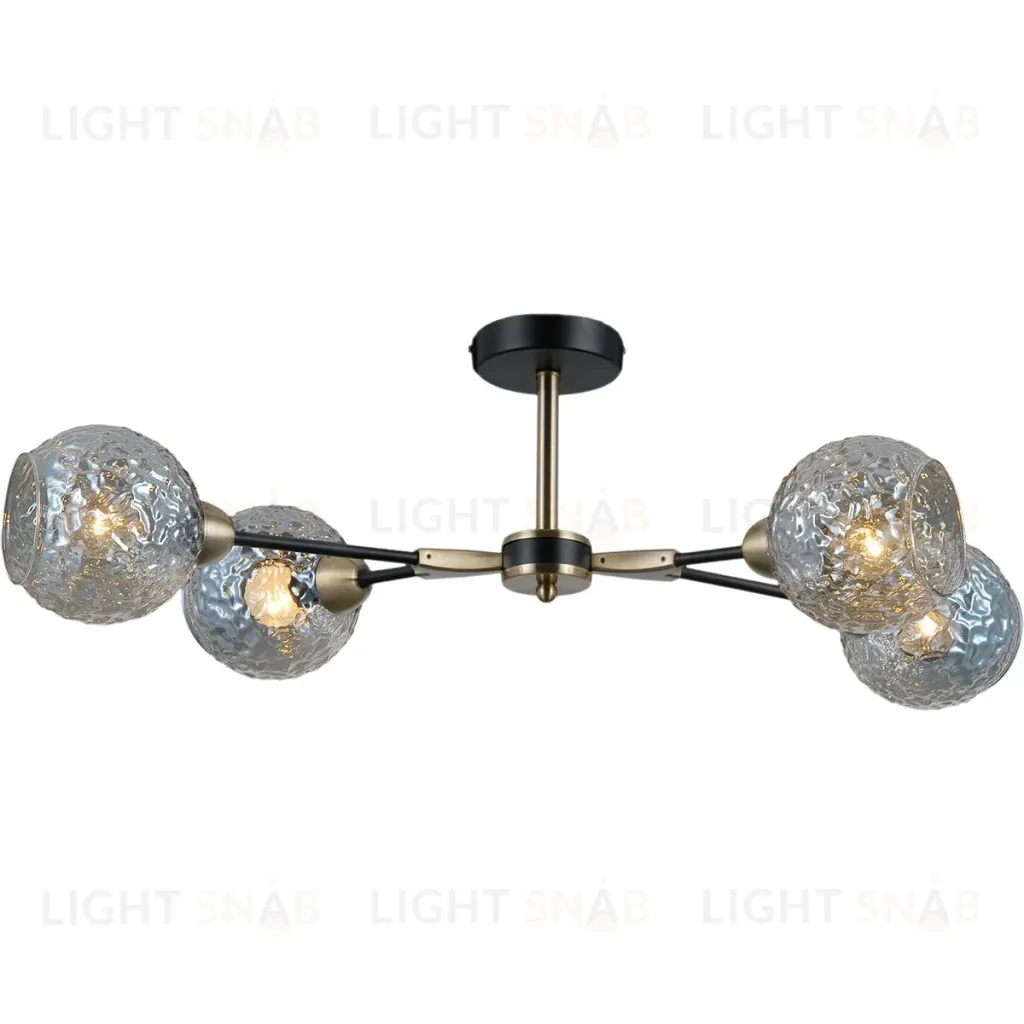 Люстра на штанге Illumico IL0253-4CSQ-79 BK AB IL0253-4CSQ-79 BK AB