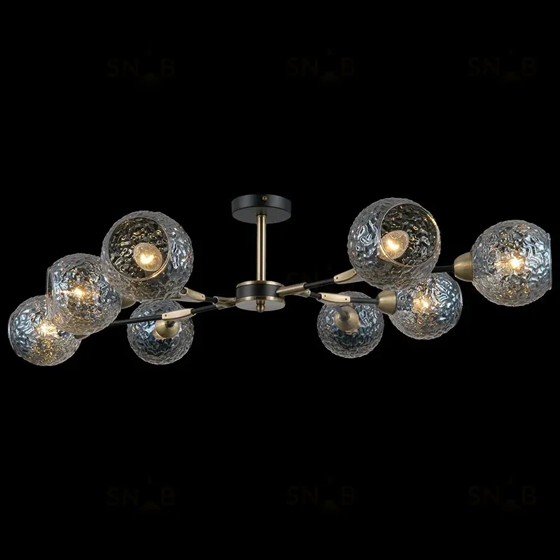 Люстра на штанге Illumico IL0253-8CSQ-79 BK AB IL0253-8CSQ-79 BK AB