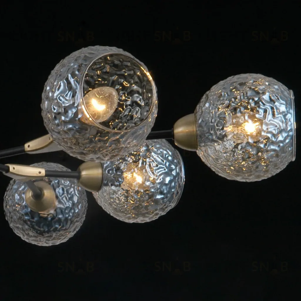 Люстра на штанге Illumico IL0253-8CSQ-79 BK AB IL0253-8CSQ-79 BK AB