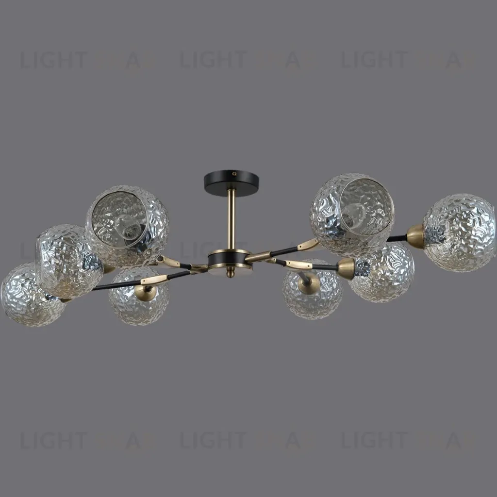 Люстра на штанге Illumico IL0253-8CSQ-79 BK AB IL0253-8CSQ-79 BK AB