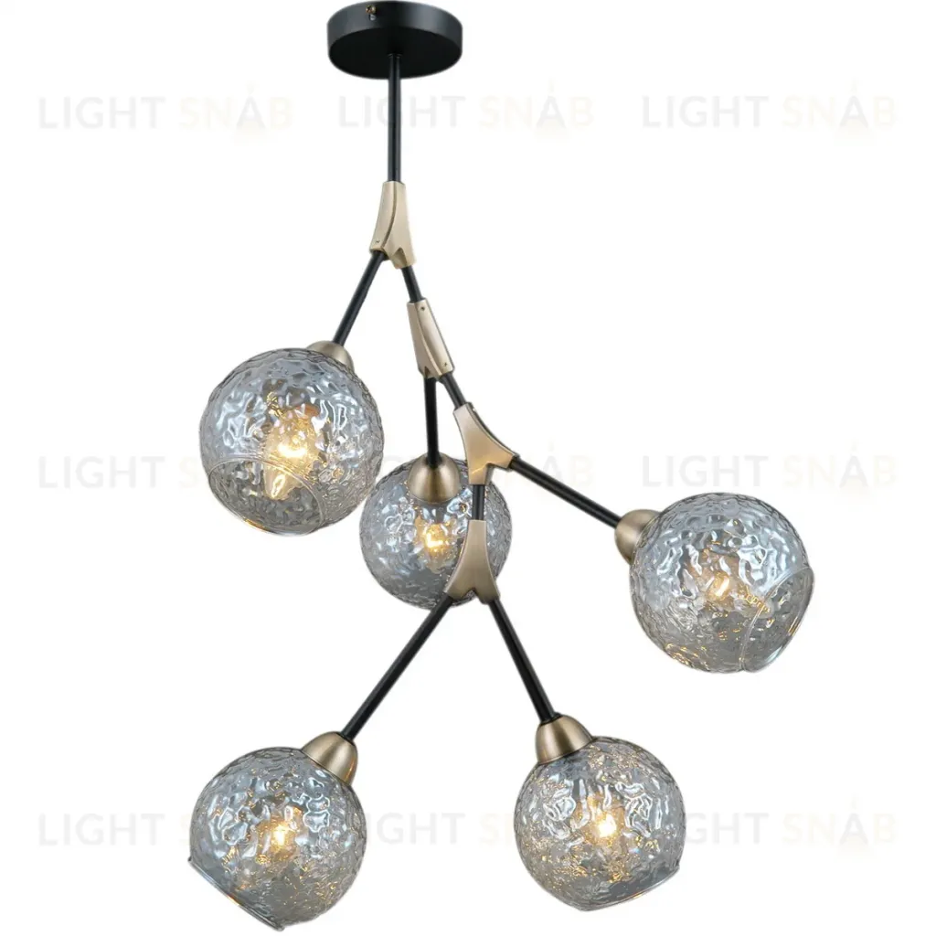 Люстра на штанге Illumico IL0263-5PSQ-79 BK AB IL0263-5PSQ-79 BK AB